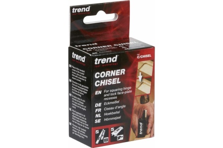 Угловая стамеска для квадратных петель, замков, защелок Trend 90 градусов C/CHISEL