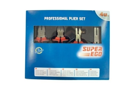 Набор плоскогубцев и кусачек 4шт SUPER-EGO S51404000