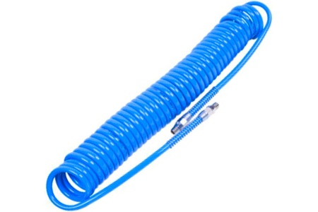 Шланг пневматический полиуретановый спиральный (М1/4"; 15 м) МОБИЛСЕРВИС MS-23115