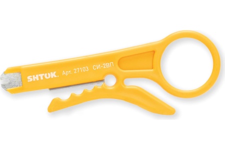 Съемник изоляции для кабеля и одиночных проводов с инструментом для разъемов SHTOK СИ-2ВП 27103