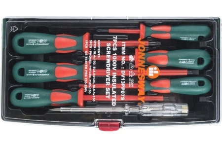 Набор стержневых диэлектрических отверток Jonnesway DV13PP07S 7 предметов 48787