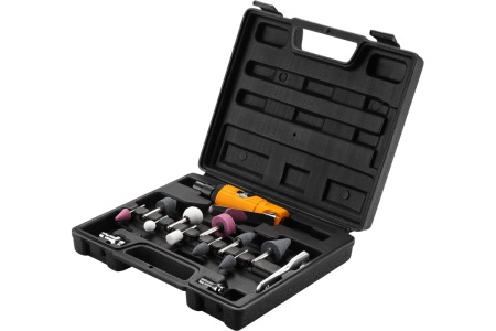 Пневматическая шлифмашина DEKO DKPT02 SET 3 с набором 15 предметов 018-1102