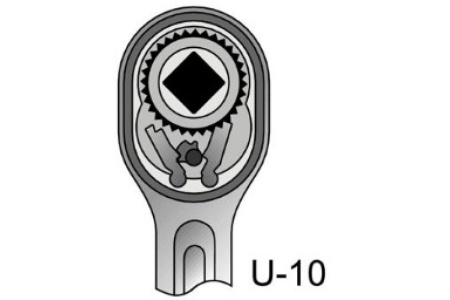 Пластиковая трещотка GEDORE 1/2" цвет черный 6242760