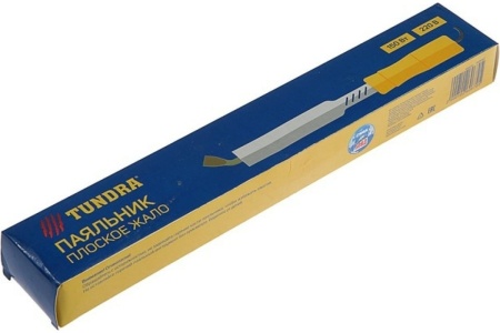 Паяльник TUNDRA деревянная рукоятка, плоское жало, 150Вт, 220В 1026067