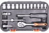 Набор торцевых головок АвтоDело 1/4" DR 17 предметов 39917 13700
