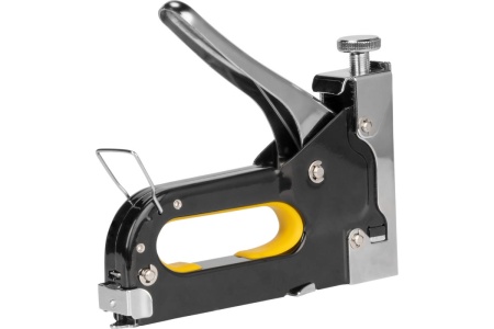 Ручной степлер Kolner KHSG 4-14R 40шт с регулировкой усилия, скобы П4-14мм, U10-12мм, гвозди Т кн4-14рхсг