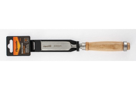Долото-стамеска SPARTA 22 мм, деревянная рукоятка 242495