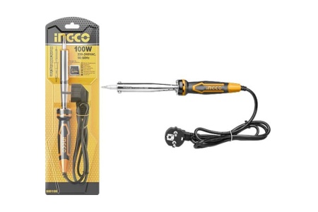 Электрический паяльник INGCO прямое, конусное 100Вт INDUSTRIAL SI00108