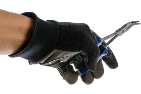 Удлиненные изогнутые длинногубцы КОБАЛЬ 185мм 244-162