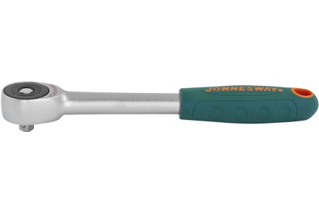 Трещотка Jonnesway ротационная, со сквозным приводом 1/4" DR, 60 зубца, 180 мм 46297