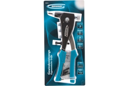 Заклепочник для резьбовых заклепок GROSS заклепки, М3, М4, М5, M6 40410