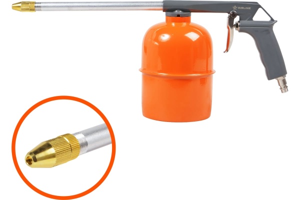 Моечный/мовильный пистолет Airline ПМ4 металл. бачок 900 мл ATBU058