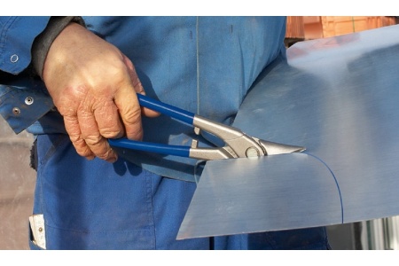 Ножницы по металлу ERDI идеальные, правые, рез 1.0 мм, 280 мм ER-D116-280