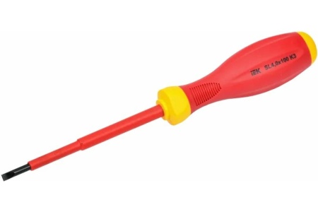 Диэлектрическая отвертка IEK ARMA2L 3 SL4,0x100 K3 A2L3-SC30-K3-SL-40-100