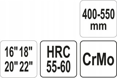 Трубный ключ YATO с телескопической ручкой, 400-550 мм YT-22257