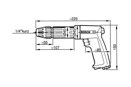 Пневматический шуруповерт Bosch 0.607.460.400
