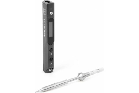 Цифровой портативный паяльник BAKU IQFUTURE IQ-SSI65, 65W, TS Series, черный 893126