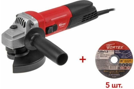 Одноручная углошлифмашина WORTEX AG 1213-4 0329156
