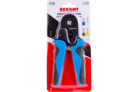 Кримпер для обжима штыревых наконечников 0.25 - 6.0 мм2 REXANT HT-864 12-3202