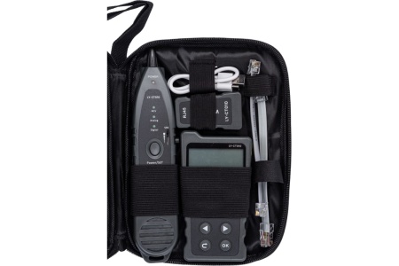 Сетевой тестер кабеля 5Bites UTP/FTP/STP RJ45, TEL RJ11/12, POE, рефлектометр TDR  LY-CT010