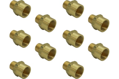 Переходник пневмо 1/2"НР x 3/4"ВР, 10 шт Профитт 9276195