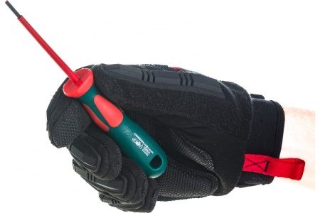 Шлицевая диэлектрическая отвертка Jonnesway, SL, DV13S275 (D19S275), 2,4х75 мм