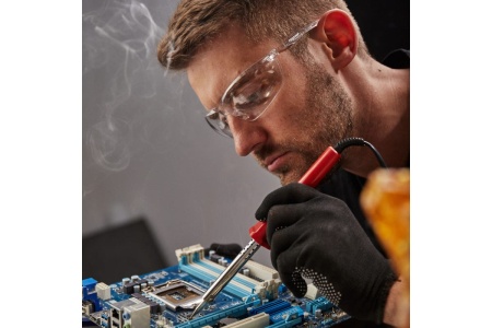 Паяльник с нихромовым нагревателем, долговечное жало 220В 60Вт PROconnect 12-0124-4