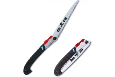 Пила складная, с прямым полотном 2 угла фиксации, в футляре SAMURAI MP-210-MH