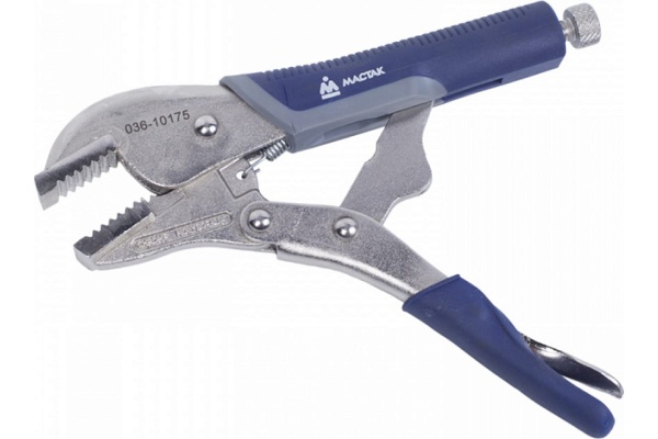 Зажим с фиксатором МАСТАК 175мм, прямые губки 036-10175H