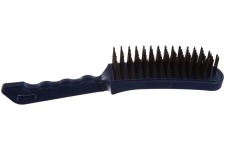 Кордщетка (ручная, 6-рядная, стальная, 280 мм) КОБАЛЬТ 248-672