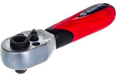 Трещотка ABTOMTOOL РROFFI 1/4, mini, 72 зуб, 105мм, для вставок бит 54460