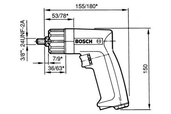 Пневматическая дрель Bosch 0.607.160.501