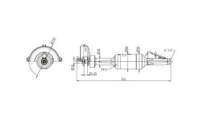 Прямая шлифовальная машинка DEPRAG GS515-280BX 6061301A