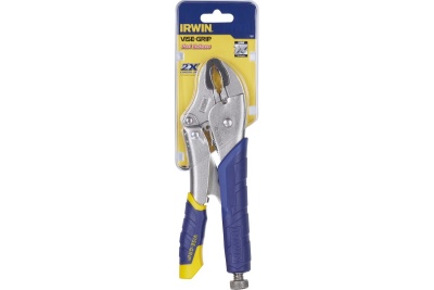 Пассатижи с фиксатором, изогнутые губки Irwin FASTRELEASE 10WR T05T