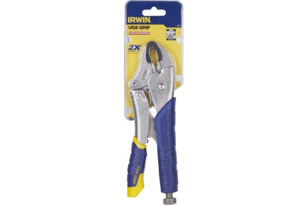 Пассатижи с фиксатором, изогнутые губки Irwin FASTRELEASE 10WR T05T