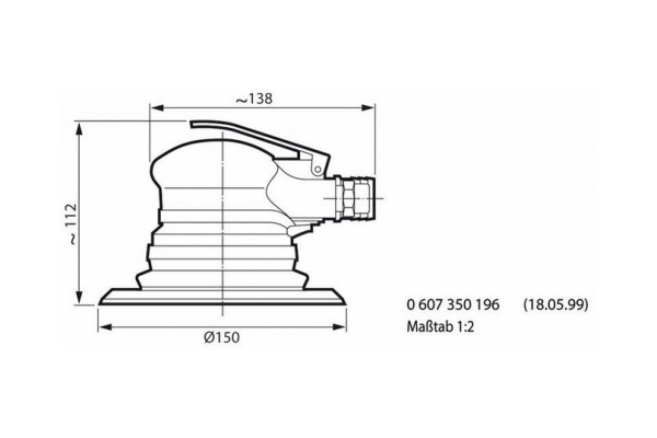 Пневматическая эксцентриковая шлифмашина Bosch 0.607.350.199