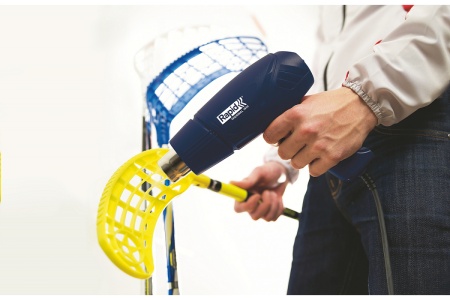 Промышленный электрический фен с насадками Forcekraft 220в, 50/60гц, 2000вт, 60/350/600с, 50/300/500л/мин,3 режима, класс защиты-двойная изоляция fk-hg55-2000led 52344