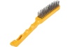 Щетка по металлу Профессионал 4х рядная, пластиковая ручка, жесткая 98758