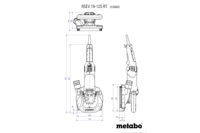 Шлифователь по бетону Metabo RSEV 19-125 RT 603825710