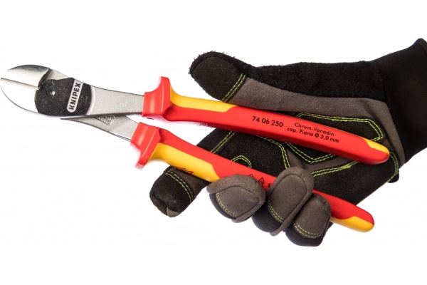 Силовые бокорезы 1000 V Knipex KN-7406250 Силовые бокорезы 1000 V Knipex KN-7406250