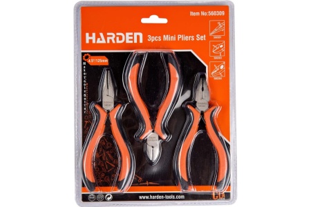 Набор шарнирно-губцевого инструмента HARDEN для точных работ, 3 предм. 560309