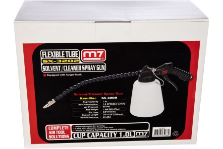 Пневматический моечный пистолет с гибким носиком MIGHTY SEVEN SX-3202