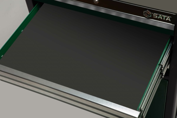 Инструментальная тележка Sata 692x488x840 мм, 4 выдвижных лотка, 1 ящик, отдельно доп. перфорир. панель для инструментов 95125