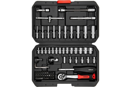 Набор профессионального инструмента AV Steel 72 предм. 1/4 AV-011472