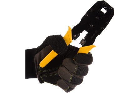 Клещи с прорезиненными рукоятками для обжима телефонных и компьютерных наконечников, 4P, 6P, 8P TOPEX 32D409