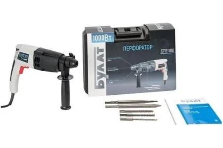 Перфоратор БУЛАТ 1000 Вт, 3 Дж, SDS+, БПЕ 1000