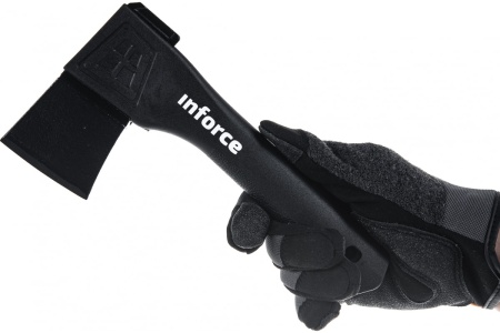 Универсальный топор с точилкой в кофре Inforce 440 г, 230 мм 06-12-23