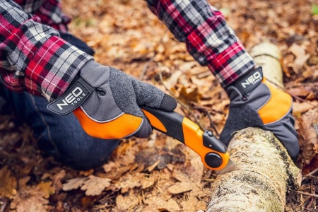 Складная пила NEO Tools 43 см, зуб 3D, двухкомпонентная рукоятка 63-120