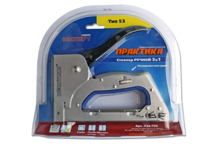 Ручной степлер ПРАКТИКА Эксперт скобы 4-14мм Тип53 034-762