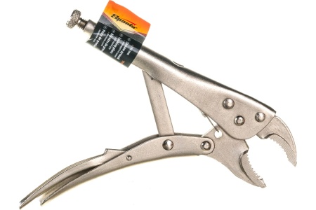 Ручной зажим SPARTA 180 мм, полукруглый захват 184205